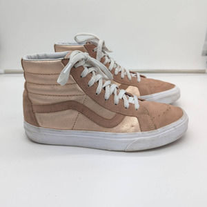 Vans Two Tone Metallic Sk8-Hi Reissue Pastel Rose Gold Mens 7.5 / Women's 9